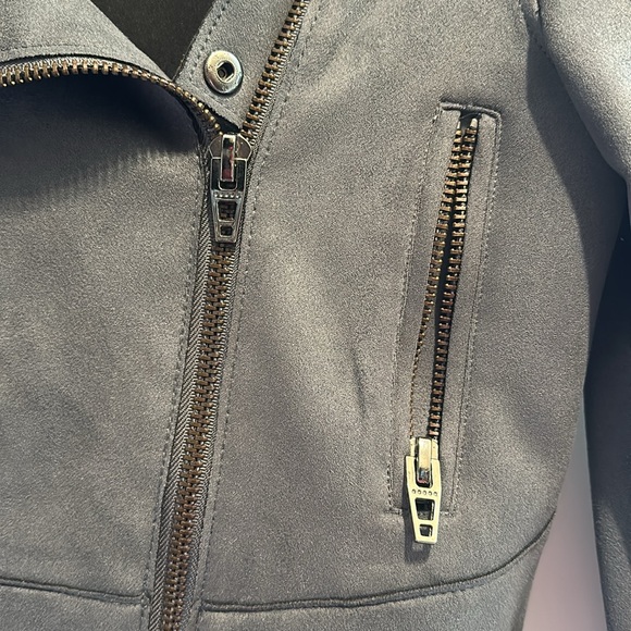 Suede Moto jacket. Size XS - Picture 3 of 5